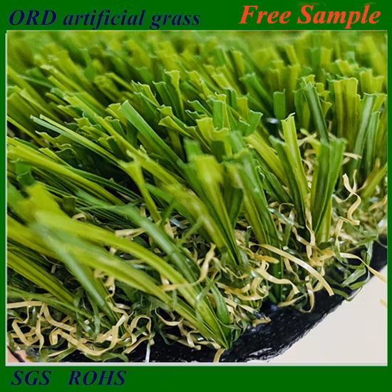Commercial Backyard PP+PE Artificial Grass Synthetic Turf Faux Lawn